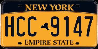 NY license plate HCC9147