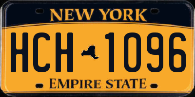 NY license plate HCH1096
