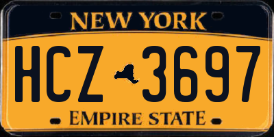 NY license plate HCZ3697