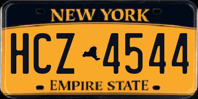 NY license plate HCZ4544