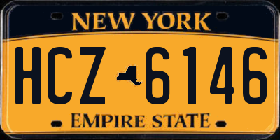 NY license plate HCZ6146