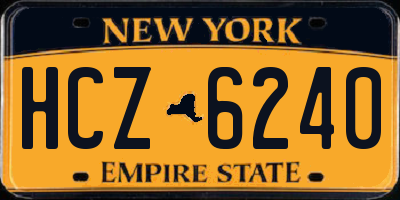 NY license plate HCZ6240