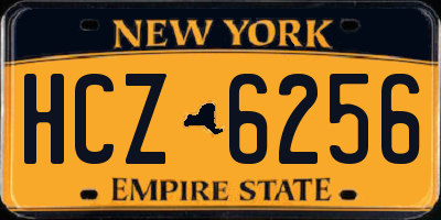 NY license plate HCZ6256