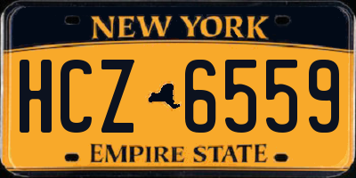 NY license plate HCZ6559