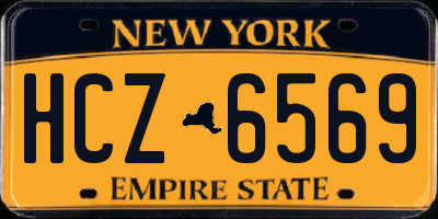 NY license plate HCZ6569
