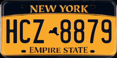 NY license plate HCZ8879