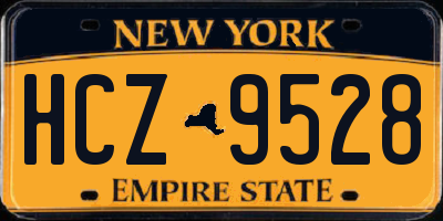 NY license plate HCZ9528