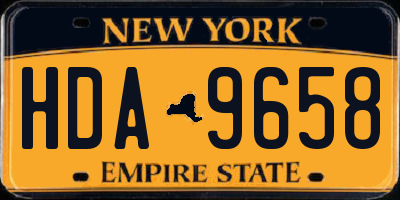 NY license plate HDA9658