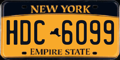 NY license plate HDC6099