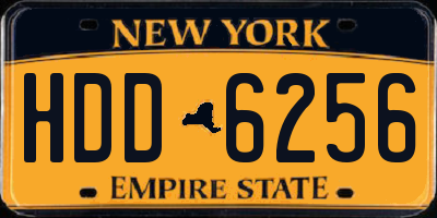 NY license plate HDD6256