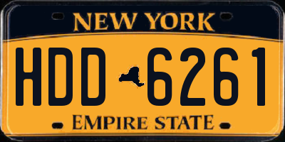 NY license plate HDD6261