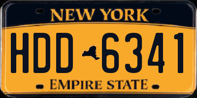 NY license plate HDD6341