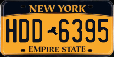 NY license plate HDD6395