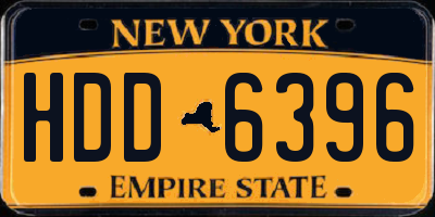 NY license plate HDD6396
