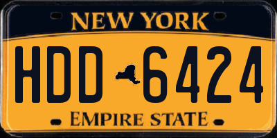 NY license plate HDD6424