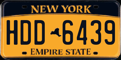 NY license plate HDD6439