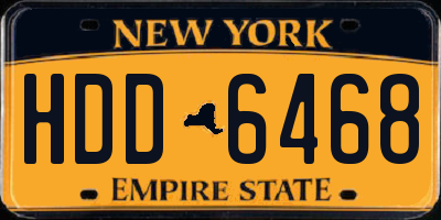 NY license plate HDD6468