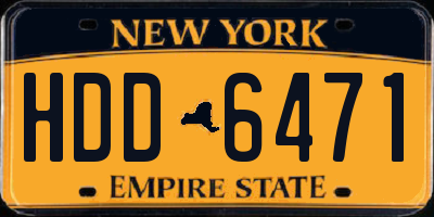NY license plate HDD6471