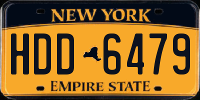 NY license plate HDD6479