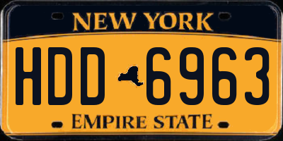 NY license plate HDD6963