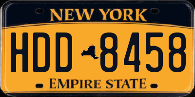 NY license plate HDD8458