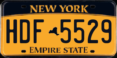 NY license plate HDF5529