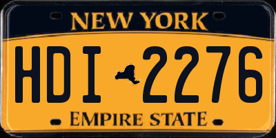 NY license plate HDI2276