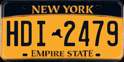NY license plate HDI2479