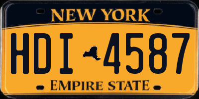 NY license plate HDI4587