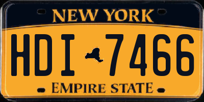 NY license plate HDI7466