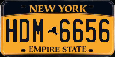 NY license plate HDM6656