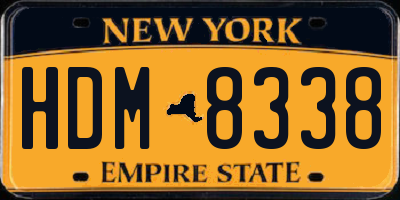 NY license plate HDM8338