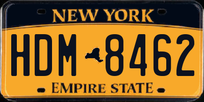 NY license plate HDM8462