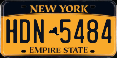 NY license plate HDN5484