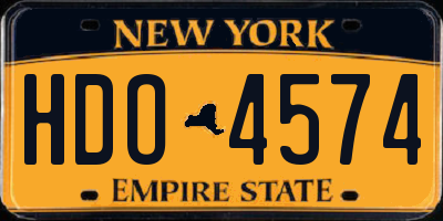 NY license plate HDO4574