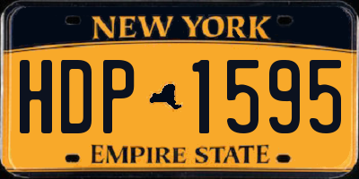 NY license plate HDP1595