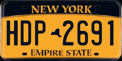 NY license plate HDP2691