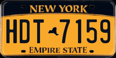 NY license plate HDT7159