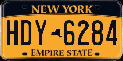 NY license plate HDY6284