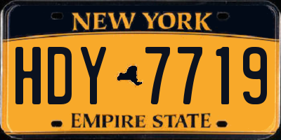 NY license plate HDY7719