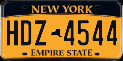 NY license plate HDZ4544