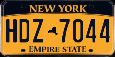 NY license plate HDZ7044