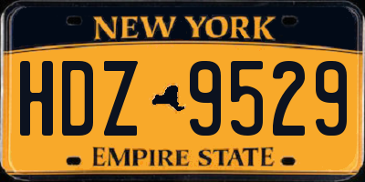 NY license plate HDZ9529