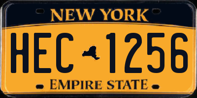 NY license plate HEC1256