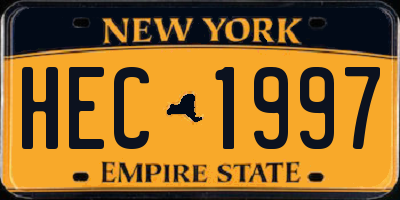 NY license plate HEC1997