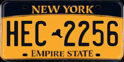 NY license plate HEC2256
