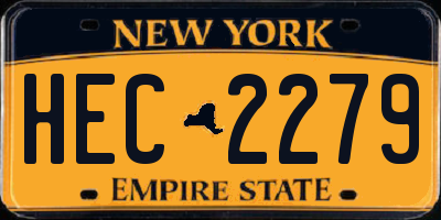 NY license plate HEC2279