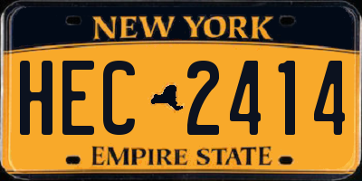 NY license plate HEC2414