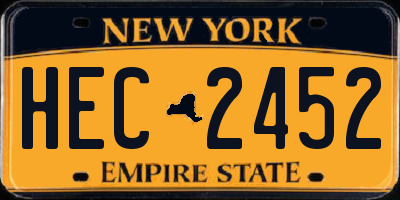 NY license plate HEC2452