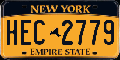 NY license plate HEC2779